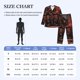 thumbnail image 4 of Balery Dark Skull King Throne Pijama para Hombre de Dos Piezas con Manga Larga, Conjunto de Dormir y Descanso Suave con Bolsillos-Small, 4 of 7