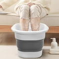 thumbnail image 5 of Vrorvz Portable Foldable Foot Bath Bucket with Heat Retention and Non Slip Bottom for Home and Office Use Easy Storage and Cleaning Silica Gel Material 15.7x13.7x11in, 5 of 5