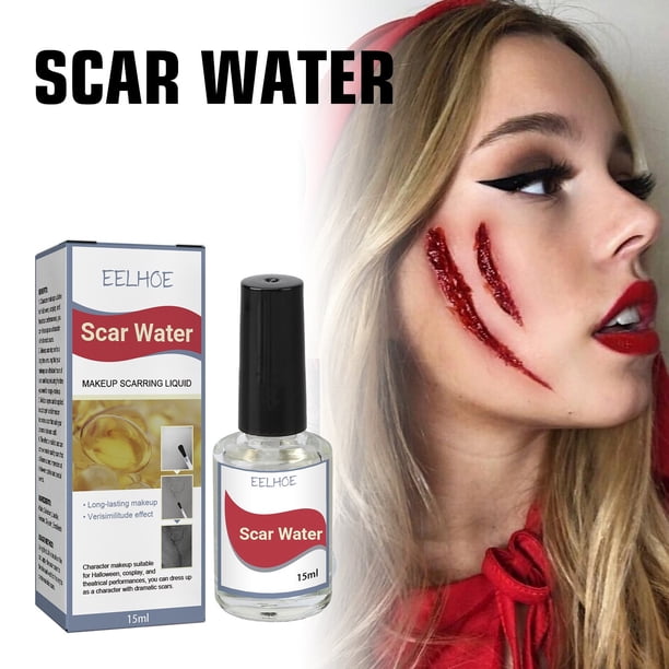 Solución para cicatrices de maquillaje Essence Makeup de 15 ml, solución para cicatrices de terror con efecto fiesta, fluido cicatrizante.