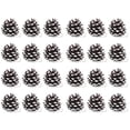 thumbnail image 1 of GHSDFBB Pine Cones Natural Pine Cones 1.97" Christmas Rustic Pine Cones Mini Pinecones Snow Hanging Pine Cones with String for Xmas Thanksgiving Fall Party Craft Decorations (24), 1 of 7