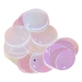 thumbnail image 3 of simhoa 85 Pcs 20mm Sequins Plats Ronds Amples DIY pour Broderie Appliquée Artisanat Blanc, 3 of 8