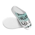 thumbnail image 3 of Yiaed Not All Who Wander Are Lost1 Print Slippers Fuzzy Warm Cozy Slippers Non Slip House Slippers For Indoor Outdoor Slippers House Slippers-46/47, 3 of 7