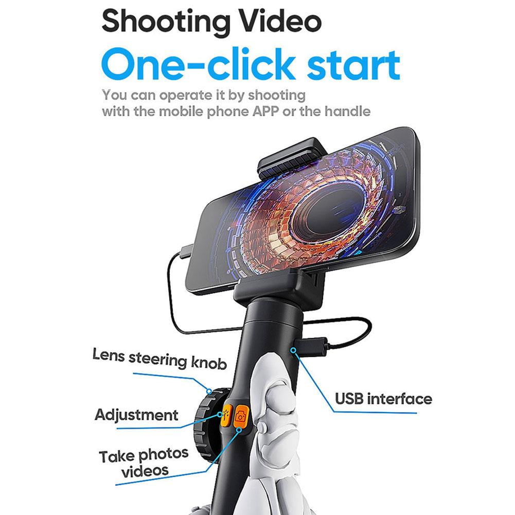 Two-Way 360 Articulating Borescope' 1080P Camera' endoscope with Light