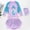 Light Purple, variant on YANGXINX Girls Swimsuits Summer Cute Graphic Print Long Sleeve Rash Guard Bathing Suits Beach Sun Beach Pool Outfit Swimwear girl's bikini swimsuits