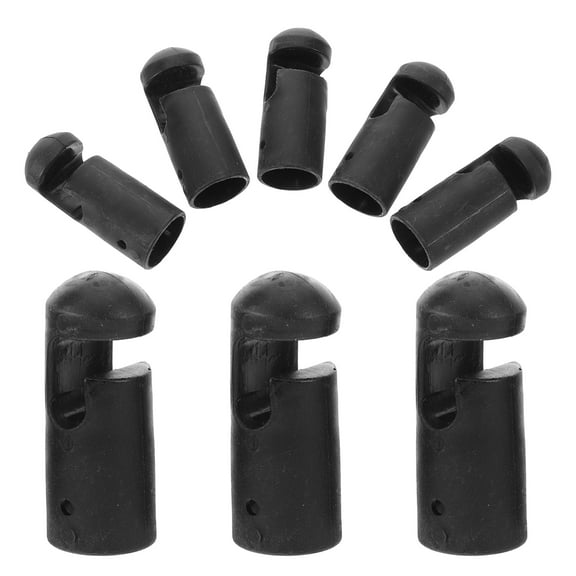 Durable Plastic Trampoline Rod Covers for Protection Use Black Color 8 Pieces