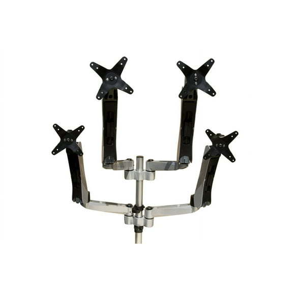 Mount-It! Quad Computer Monitor Desk Mount up to 27" Screens, Ergonomic