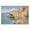 Sunlit Mediterranean Seaside Village, variant on Stupell Industries Boat in Canal Summer Reflection Canvas Wall Art, design by Creative Studio