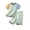 Green, variant on Boys Cotton Pajama Sets, Soft 2 PC Sleeveless Summer Kids Clothing Sets Gray Size 7-8 T