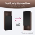 thumbnail image 7 of CITTANEO Floating Bathroom Side Cabinet Black & Walnut  , Wall-mounted Storage Cabinet for Small Space, KD, 7 of 7