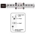 thumbnail image 3 of Pegatinas para teclado de piano de 88/61/54/49/37 teclas, pegatinas de notas para teclado de piano, pegatinas de letras extraíbles, etiquetas de notas para teclado electrónico transparente, 3 of 5