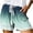 Green, variant on Ashirexll Shorts for Women Trendy, Summer Shorts for Women, Gradient Print Loose Pocket Drawstring Casual Short Pants