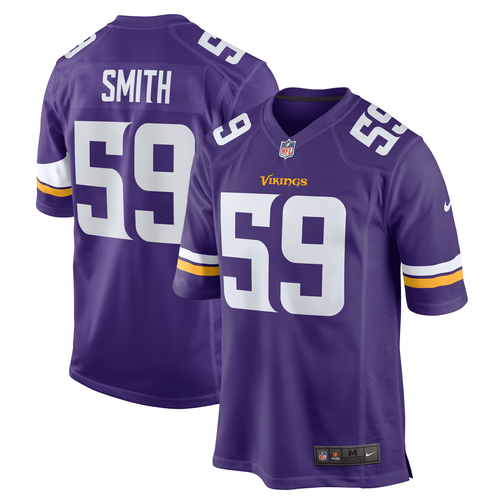 Cameron Smith Minnesota î€€Vikingsî€ Nike Game î€€Jerseyî€ - Purple - Walmart.com ...