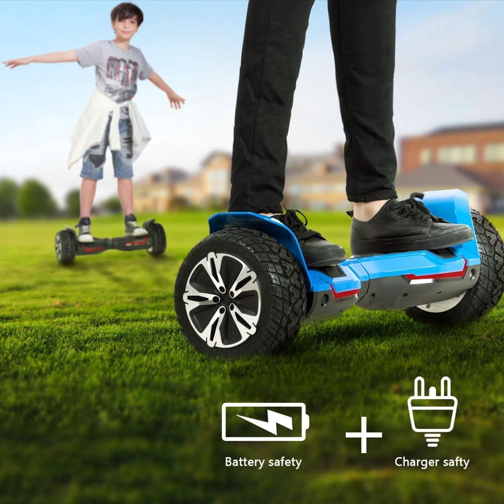 GYROOR Warrior All-Terrain Hoverboard, 8.5in, Bluetooth, LED