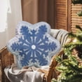 thumbnail image 3 of Coussin Décoratif en Velours en Forme de Flocon pour Canapé, Salon et Lit, 3 of 8