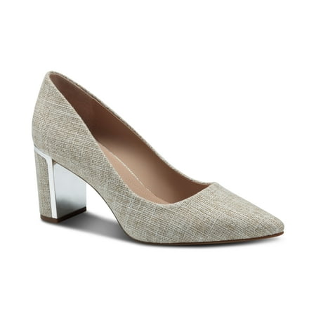 

Alfani Women s Step N Flex Jensonn Block-Heel Pumps 5.5M LINEN FABRIC