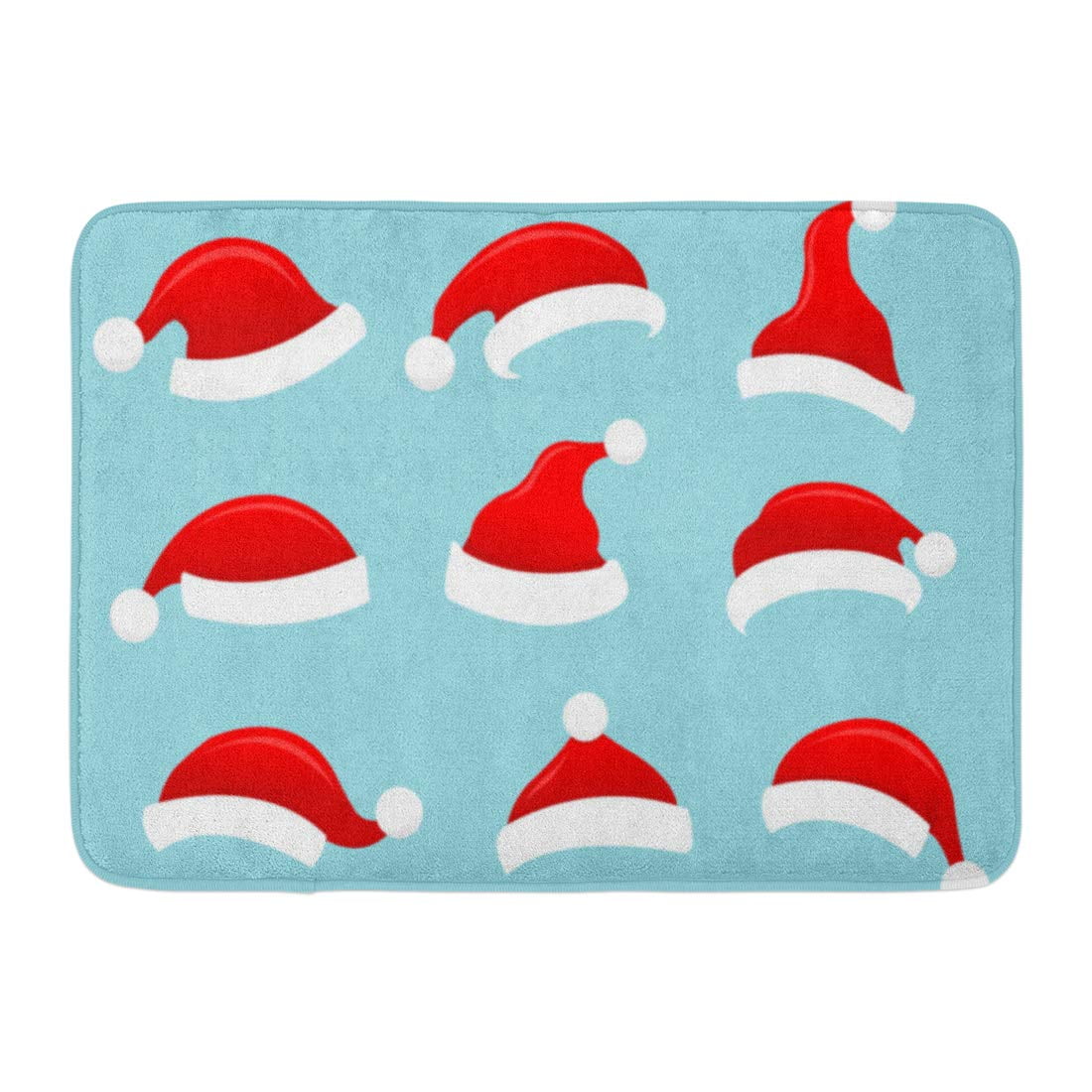 Yusdecor Cartoon Christmas Collection Of Santa Hats Beanie Children Rug Doormat Bath Mat 23 6x15 7 Inch Walmart Canada