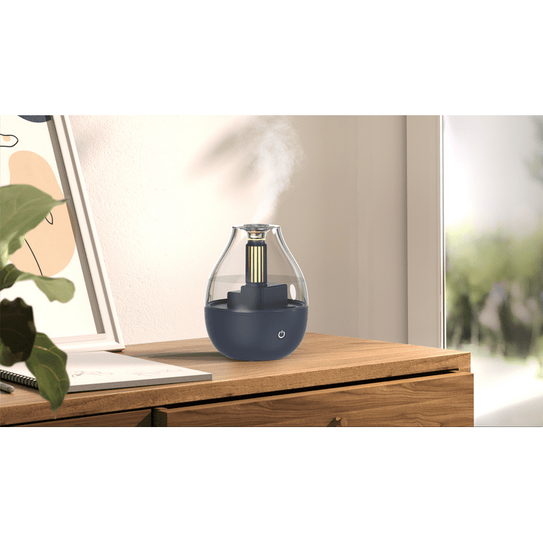 Mainstays Ultrasonic Cool Mist Humidifier with Aroma AE00-23480BC, Blue, coverage area:219 sq ft