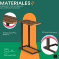thumbnail image 4 of MUBSON Mesa Auxiliar Minimalista para Sofa o Sillon de Madera. Mesa Lateral Boreal para Café, Control de TV, etc. Mesa de Centro para Sala con Altura de 63 cm. Desayunador. Coffee Table, 4 of 7