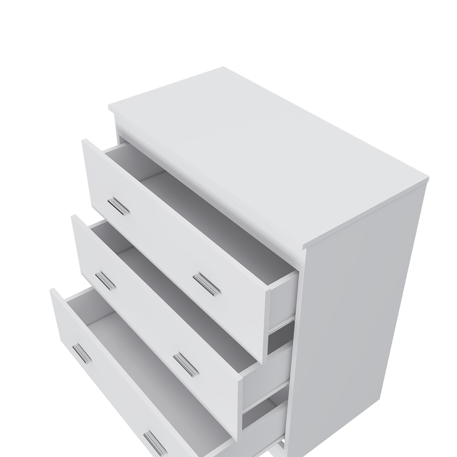Kadyn Chest of Drawers, Dresser with Three Drawer, Storage Cabinet for Bedroom, White Nightstand Kadyn Chest of Drawers, Dresser with Three Drawer, Storage Cabinet for Bedroom, White Nightstand