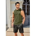thumbnail image 2 of COOFANDY Men's Workout Tank Tops Sleeveless Hooded Gym Shirts Cotton Bodybuilding Cut Off Muscle Shirts, 2 of 6