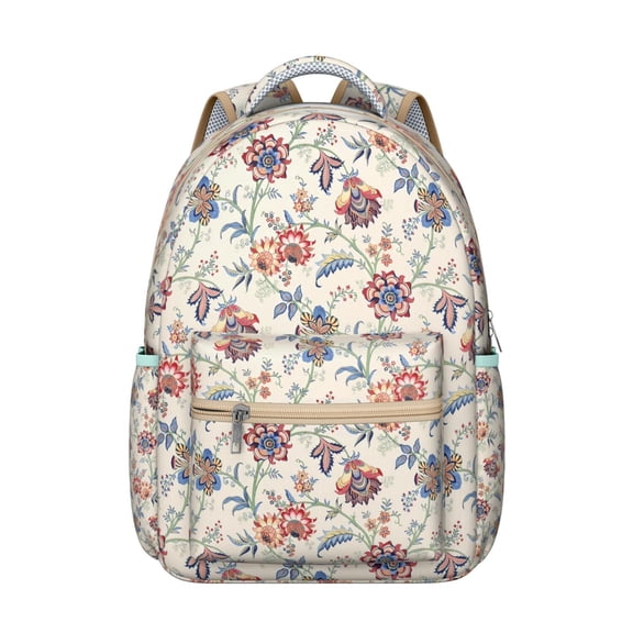"Floral Sunflower Backpack - Durable & Fashionable, Water-Resistant School Backpack for Women, Laptop Sleeve, Comfortable Straps"