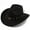 Bullet Black, variant on Cowboy Hat,Chic Sun-Shielding Cowgirl Hat with Absorbent Sweatband,Outdoor-Ready Safari Hat with Flexible Strap Adjustment,Bullet Wine