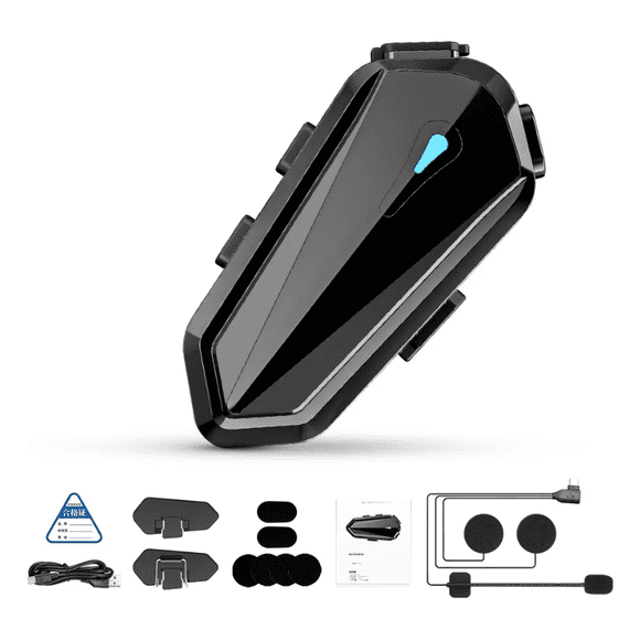 Audifonos Bluetooth Para Casco Audifonos Para Moto Modelo Negro