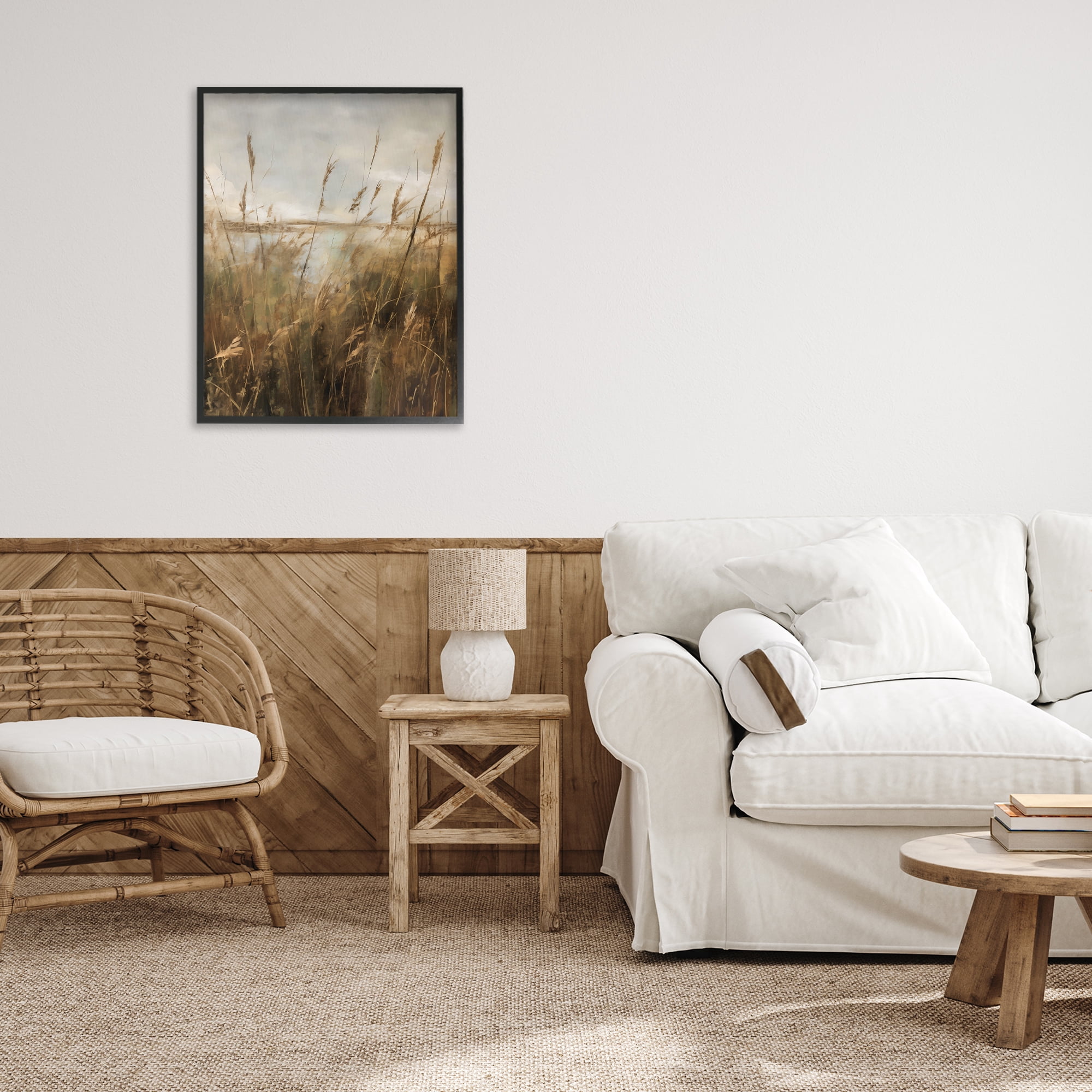 Stupell Industries Tall Grass Beside Quiet Lake Black Framed Giclee Art, design by Creative Studio