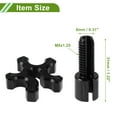 thumbnail image 7 of Unique Bargains 2 Pcs M8 Motorcycle Clutch Brake Cable Adjuster Screw Aluminum Alloy Brake Clutch Line Adjusting Bolt for Motorbike Scooter Dirt Bike Black, 7 of 7