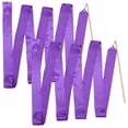 thumbnail image 1 of 2 Pcs Ruban de Gymnastique Coloré 4m Ruban de Danse pour Enfants (Violet), 1 of 8
