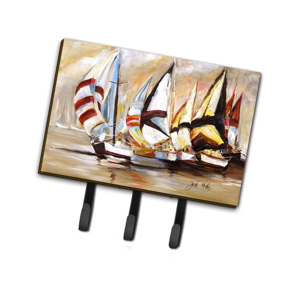 Carolines Treasures JMK1136TH68 Boat Binge Sailboats Leash or Key Holder Triple multicolor