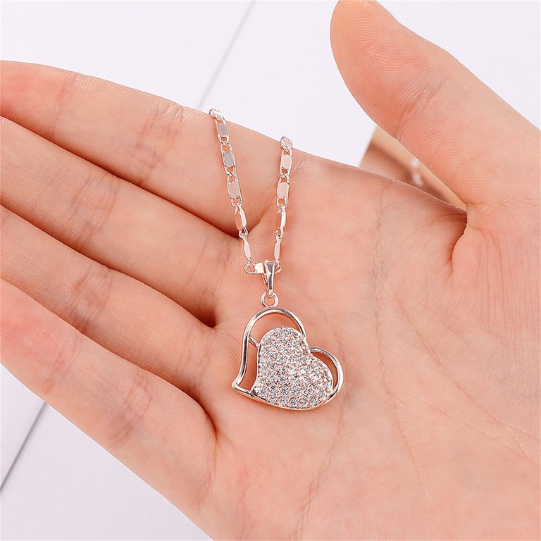  2023 New Necklace Love Small Pouch Female Fresh Pendant  Necklace Pendant Rhinestone Necklaces & Pendants en Choker (Yellow, One  Size) : Pet Supplies