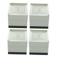 thumbnail image 1 of Elevadores de cama cuadrados, 4 unidades, elevadores de silla, bloques elevadores de muebles, patas universales Pequeño Beige, 1 of 8