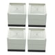 thumbnail image 1 of Elevadores de cama de alta resistencia, elevadores de cama antideslizantes, elevadores de muebles, elevadores de mesa cuadrados Pequeño Beige, 1 of 8