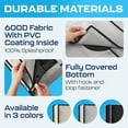 thumbnail image 6 of Garnetics 80-85” Outdoor TV Cover Waterproof and Weatherproof Outside Television Protector, Gray, 6 of 7