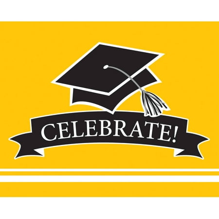 School Spirit Yellow Invitations, 25pk