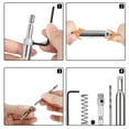 thumbnail image 2 of Juego de brocas para bisagra autocentrante de 4 Uds., herramienta de taladro para bisagra de vástago hexagonal de 1/4 pulgadas, herramientas de carpintería para puerta ajustable con 1 llave, 2 of 5