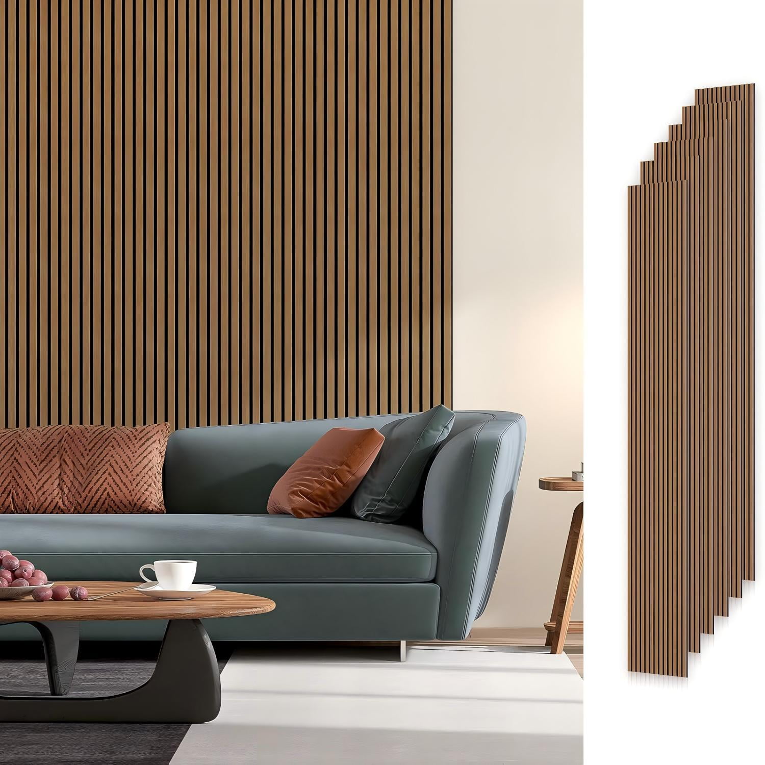 co+feウッドボード Easy4Home 6Pcs Wood Soundproof Wall Panels 94