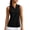 Black, variant on Domzest Womens Golf Polo Shirts V Neck Sleeveless Workout Tank Tops Collared Tennis Athletic Lightweight Running Shirt Wine XL