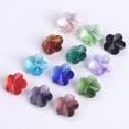 thumbnail image 2 of U8MO 10pcs 14mm Flower Czech Crystal Glass Faceted Crafts Loose Beads Pendants lot-8# Topaz-10pcs, 2 of 4