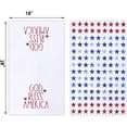 thumbnail image 2 of God Bless Ameica Patriotic Stars 4th of July Kitchen Towels Dish Towels, Memorial Day 18x26 Inch Decoration Hand Towels Set of 2, 2 of 6