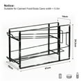thumbnail image 5 of stusgo 2 Pcs Simple Houseware Can Organizer,Stackable Beverage Soda Can Dispenser Organizer Rack, Black, 5 of 7