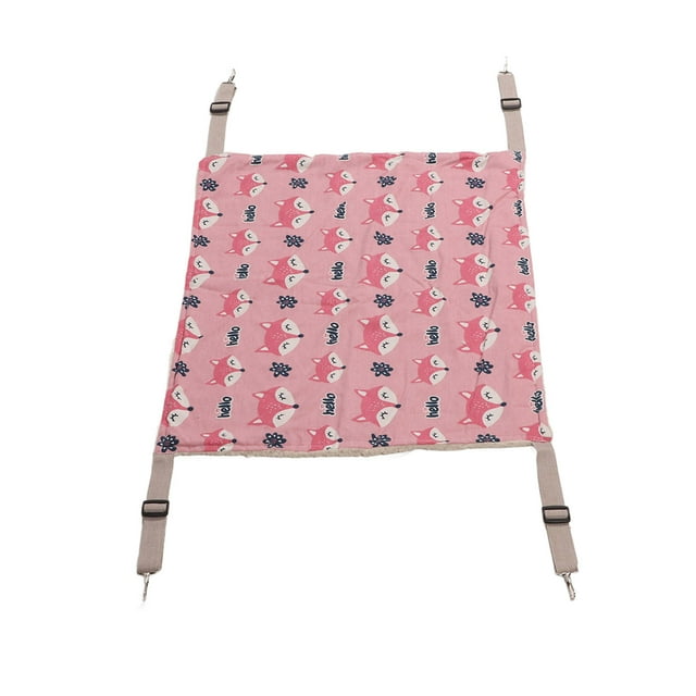Double Layer Plush Hammock For Cats, Soft And Comfortable, Easy To Clean, Metal Hook, Easy To Install, Suitable For Rabbits, Kittens, Hamsters, Puppies, Ferrets