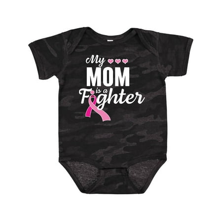 

Inktastic Breast Cancer Awareness My Mom is a Fighter Gift Baby Boy or Baby Girl Bodysuit