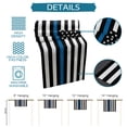 thumbnail image 7 of Table Runner Dresser Scarf 13 x 70 Inch Thin Blue Line Flag American Police Flag Honoring Law Enforcement Officers Table Runners Non-Slip Heat Kitchen Dining Table Decor for Indoor Outdoor Home Party, 7 of 7