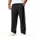 thumbnail image 2 of Gubotare Men Sweatpants with Pockets Men's Lightweight Hiking Pants Water Resistant Sweatpants Athletic Jogger with Pockets Golf (Black,XXL), 2 of 9