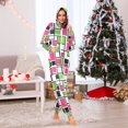 thumbnail image 7 of FORMRS Onesies Pajama for Adults Unisex Hoodie Winter Jumpsuit One Piece Sleepwear, Sizes S-2XL, Abstract Geometric, 7 of 7