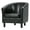 Black, variant on Modern Faux Leather Upholstered Tub Chair in Red
