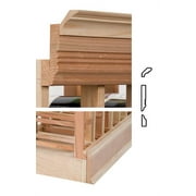 4 ft. Molding w 5.25 OG Base & JD Crown (Rustic Pine - Unstained)