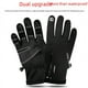 thumbnail image 1 of Guantes de esquí al aire libre para ciclismo con pantalla táctil, de invierno, para hombre y mujer, resistentes al viento, impermeables, de forro polar con cremallera, resistentes al frío, cálidos, 1 of 5